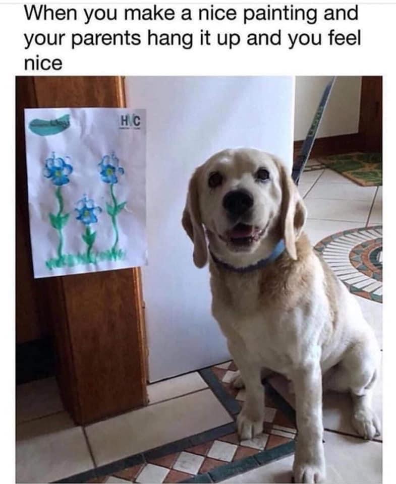 25 Adorable Dog Memes for a Pawsitively Good Time 23 nice painting