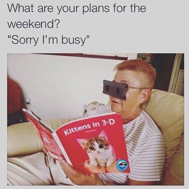 25 Memes Tailored for a Quick Break 9 plans for weekend