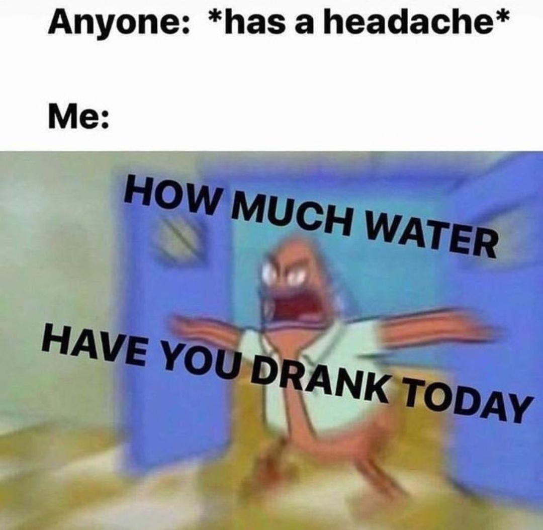 20 Water Memes to Dive into this World Water Day 6 Has a headache - water memes