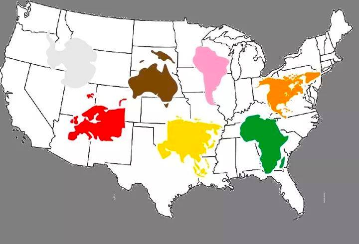 25 Hilarious Treasures from the World of Terrible Maps 23 Putting the Moon on a flag vs. putting a flag on the Moon