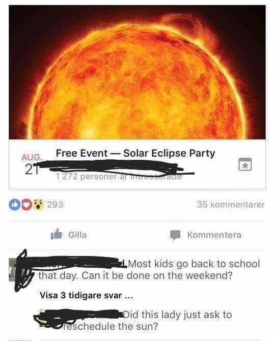 20 Solar Eclipse Memes: When the Moon Photobombs the Sun 7 Free event - solar eclipse memes
