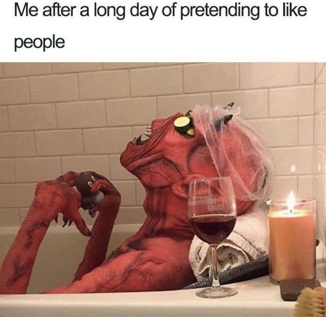 20 Accurate Introvert Memes: Because We'd Rather Scroll Than Socialize 12 Me after a long day - accurate introvert memes