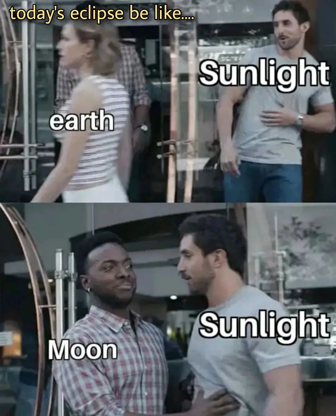 20 Solar Eclipse Memes: When the Moon Photobombs the Sun 17 Solar eclipse be like - solar eclipse memes