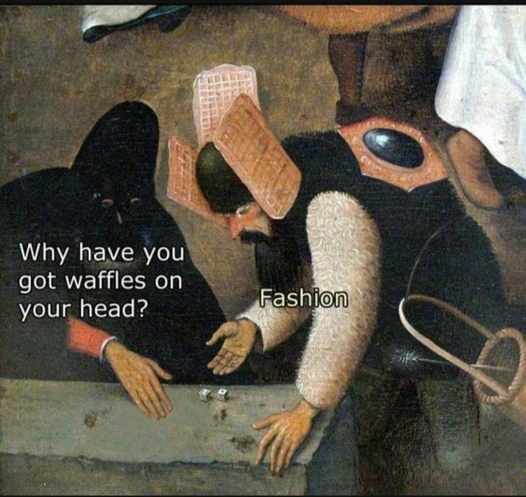 30 Art Memes That Combines Art & Humor In The Best Way Possible 23 Waffles on head - art memes