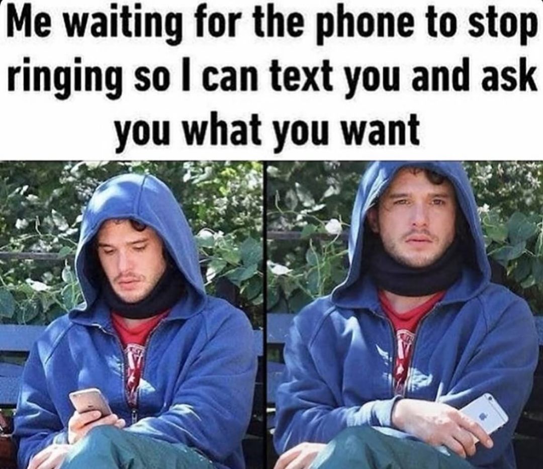 20 Accurate Introvert Memes: Because We'd Rather Scroll Than Socialize 16 Waiting for the phone to stop ringing - accurate introvert memes