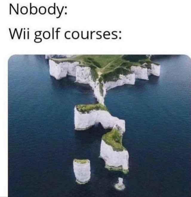 20 Golf Memes for a Hole Lot of Fun on International Golfers Day 20 Wii golf course - golf memes