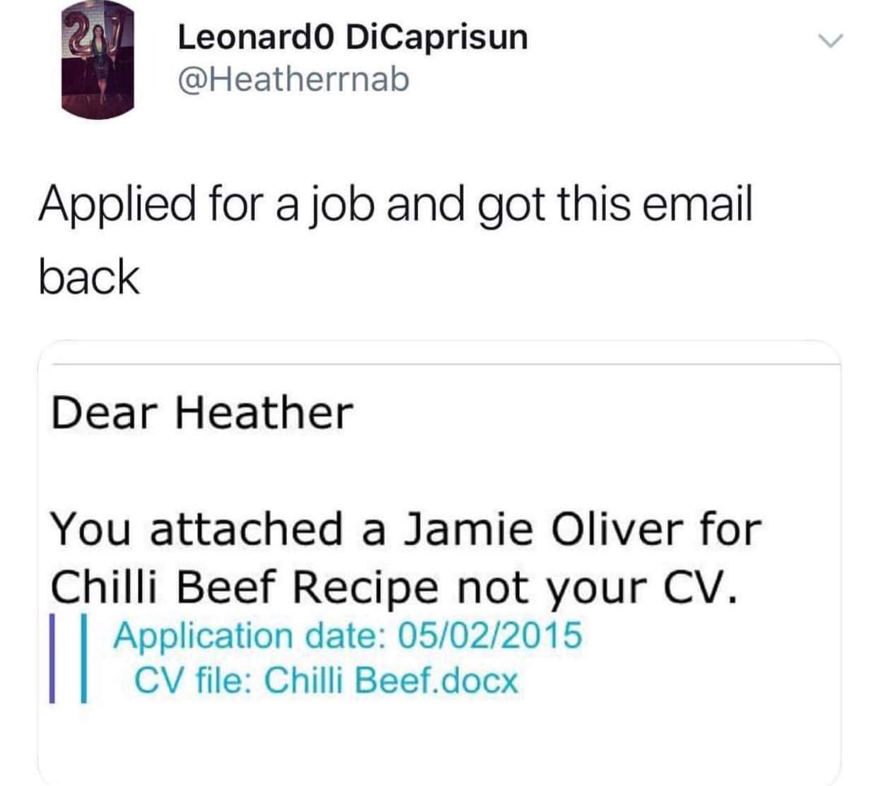 applied for a job - resume memes