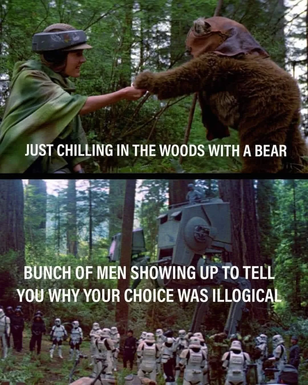 May The Fourth Be With You: 30 Memes That Will Make Your Day More Star Wars-y 21 Chilling in the woods