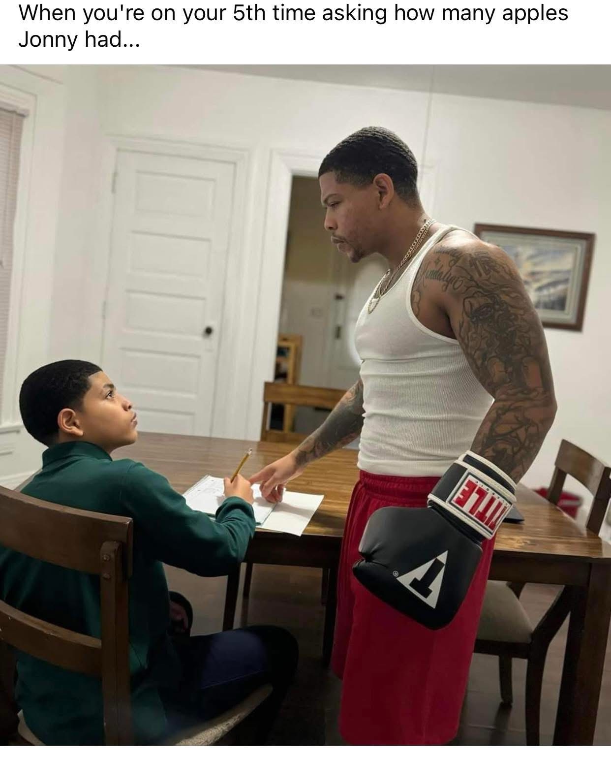 How many apples john had