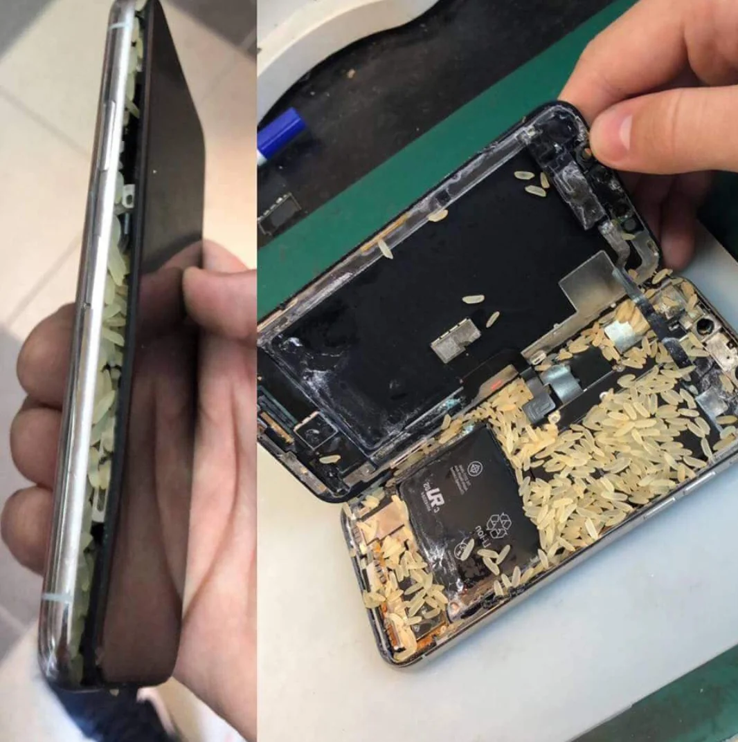 20 Funny Tech Mishaps That Had Support Teams in Tears 8 I said "put it in rice." Not "put rice in it." - Funny Tech Mishaps