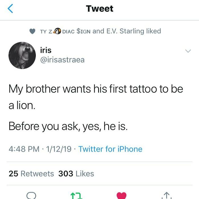 brother wats histattoo - Astrology Memes