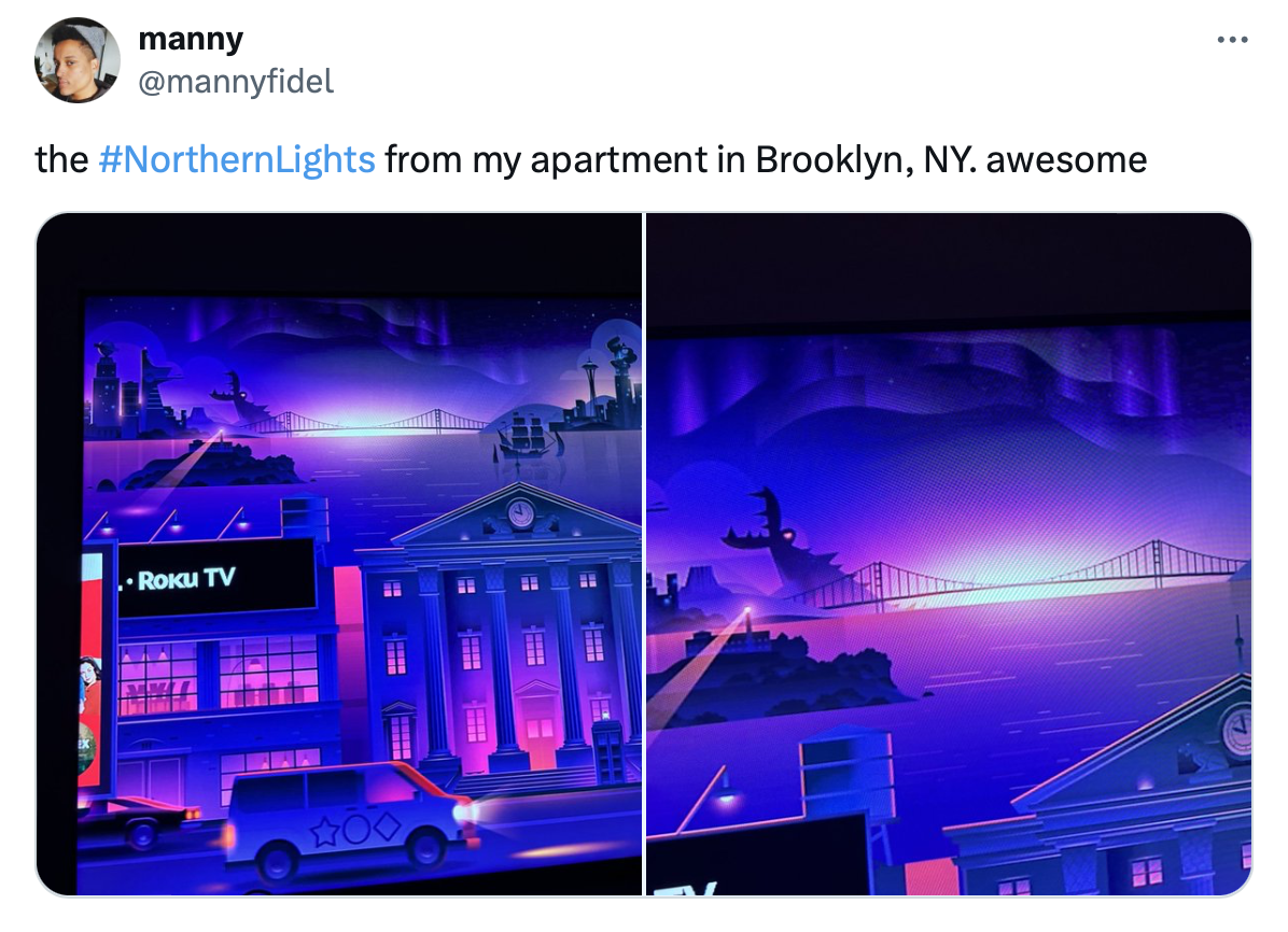 20 Hilarious Memes About Missing the Northern Lights 4 from my apartment in Brooklyn - northern lights memes