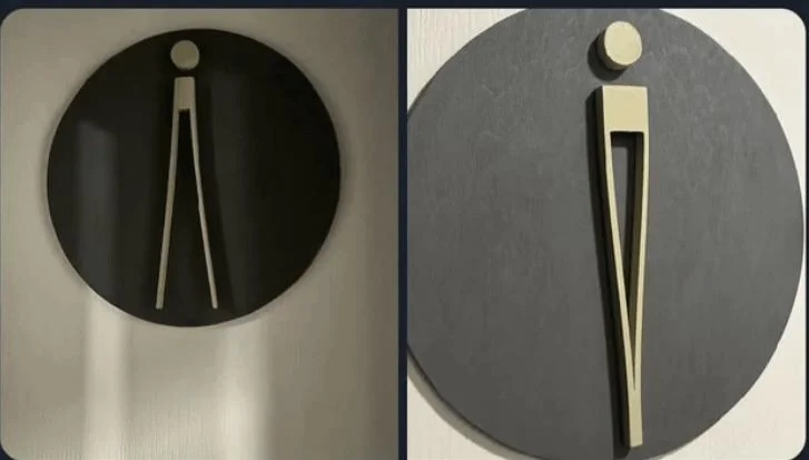 Confusing “Trendy” Bathroom Signs