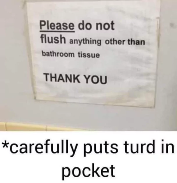 35 Stupid Memes That Deserve An Eye Roll 31 Do not flush