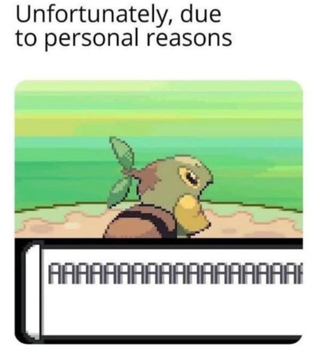 Due to personal reasons