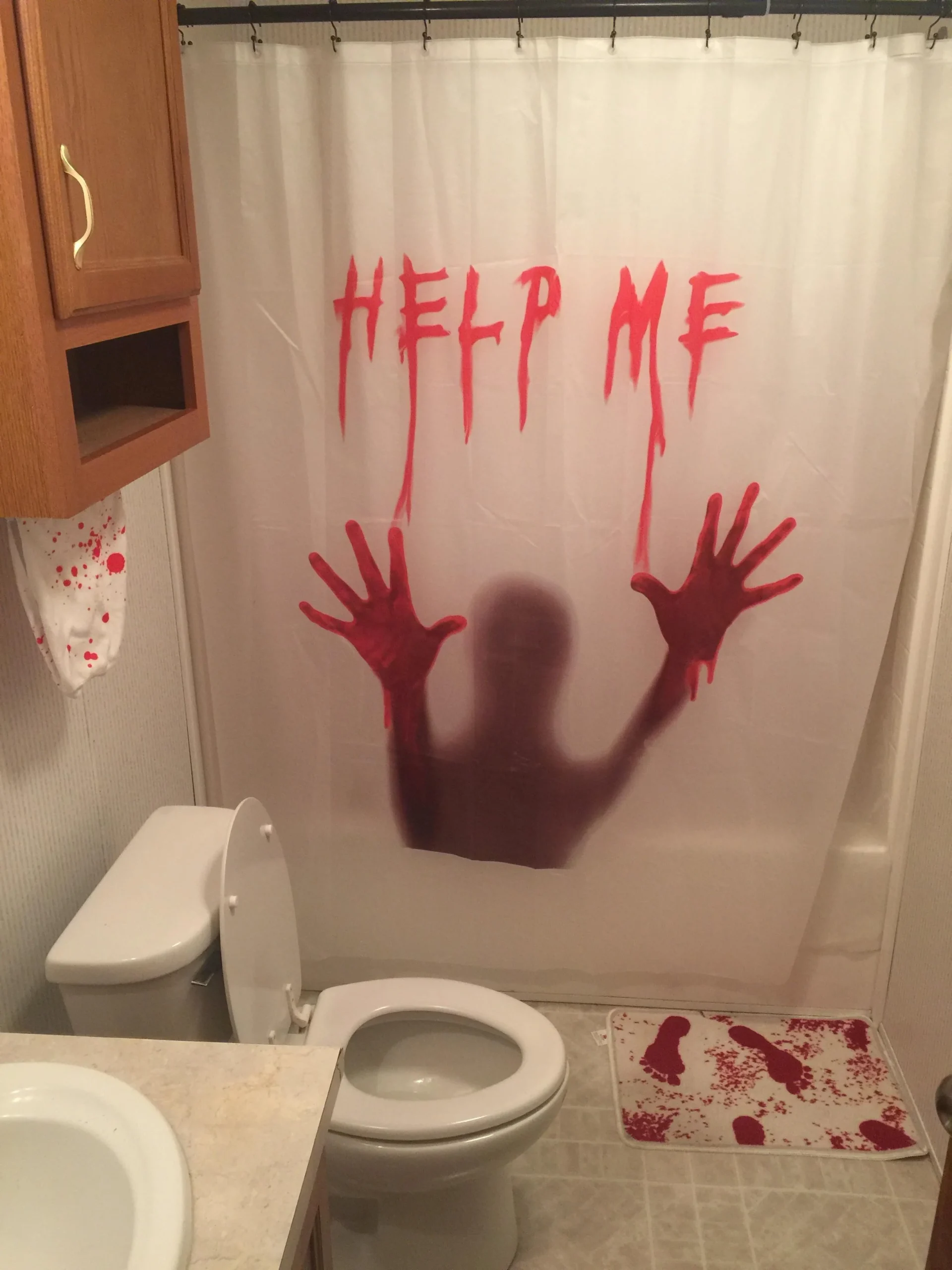 25 Times Bathroom Humor Turned Ordinary Bathrooms into Comedy Gold 14 My wife said I could decorate the guest bathroom as my own. Multiple screams have ensued. - Bathroom Humor