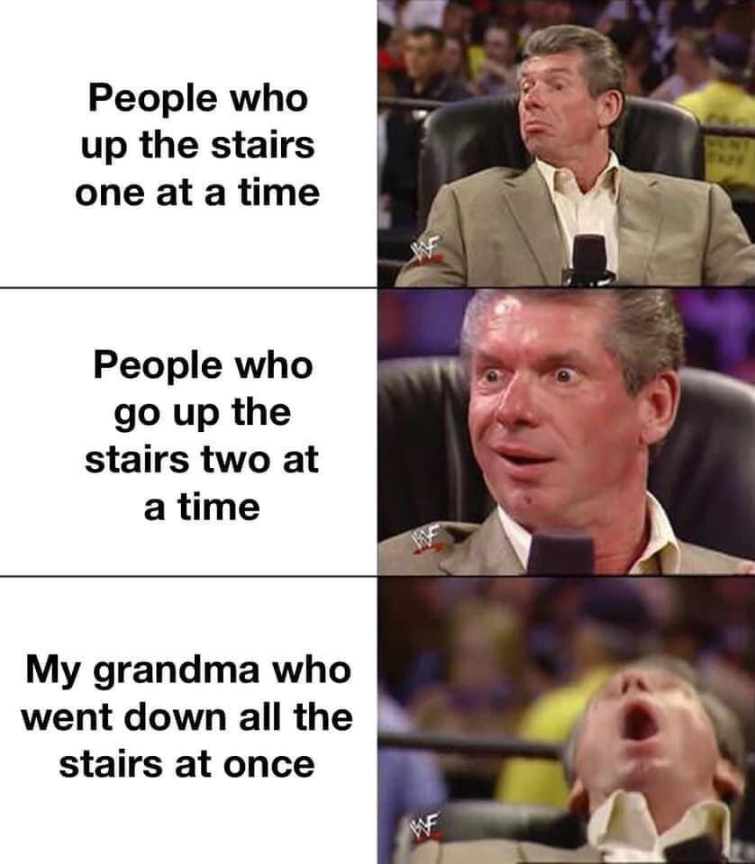 People who go up the stairs