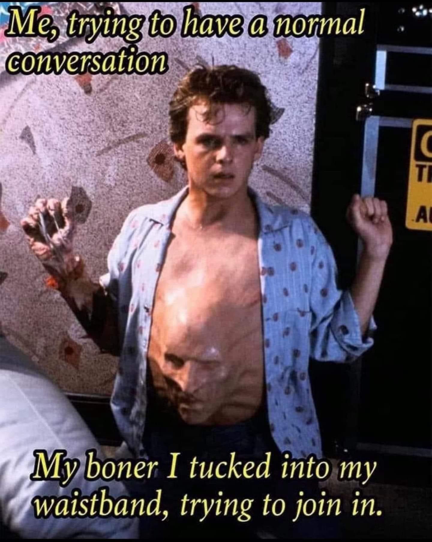 trying to have normal conversation