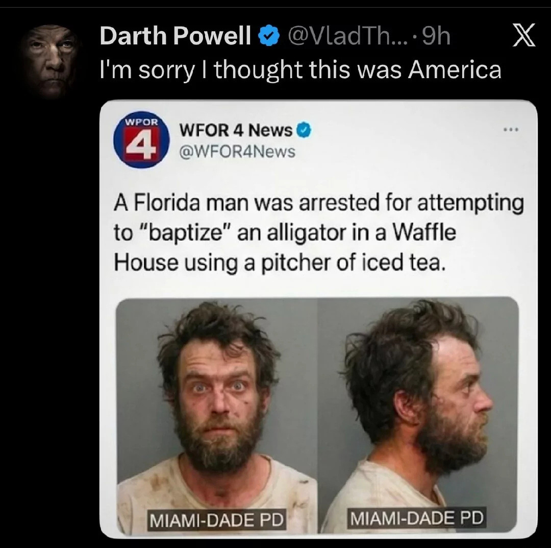 35 Florida Man Escapades That Seemed Too Crazy to Be True 34 baptize an alligator