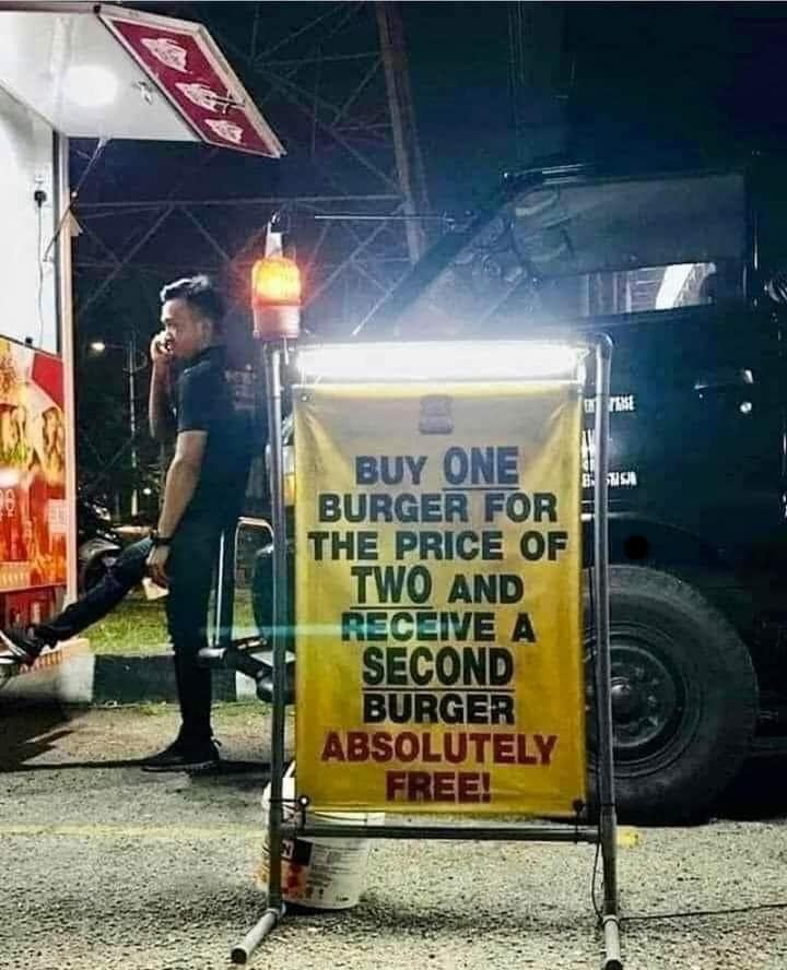 35 Baffling Signs That Seem to Have Been Written by Aliens 5 Buy one beer - Baffling Signs