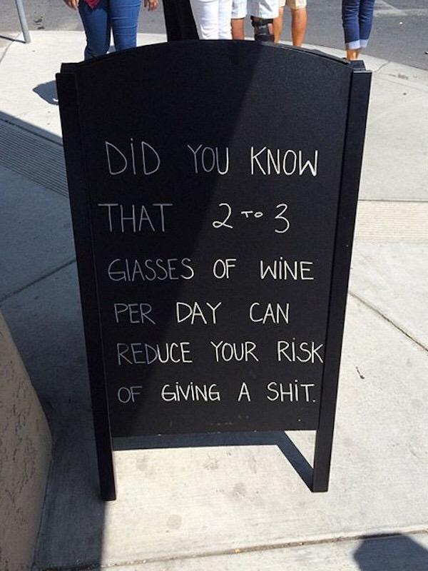 22 Funny Chalk Board Signs That Are Better Than the Menu 4 Did you know that- Funny Chalk Board Signs