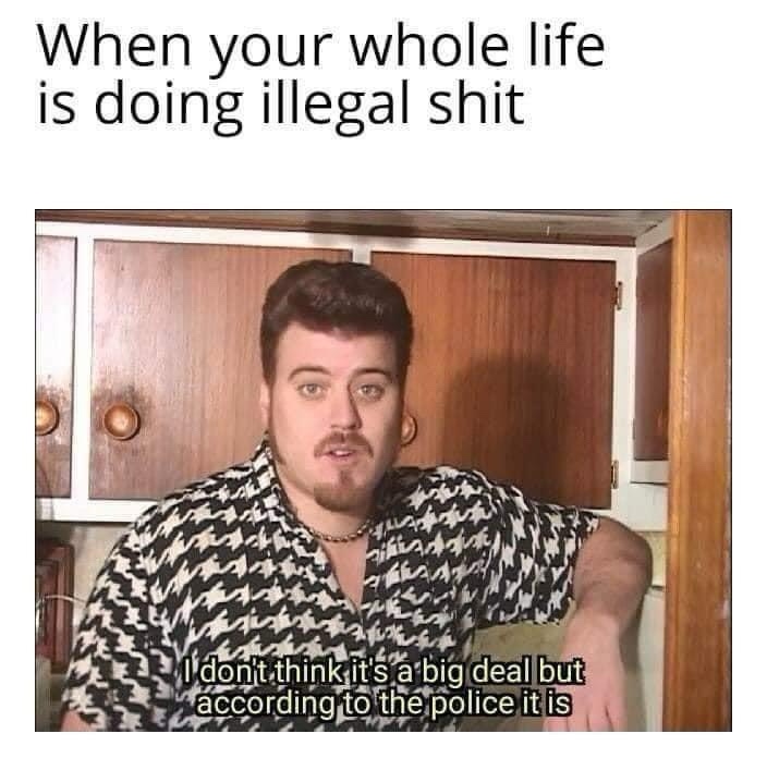 25 Memes That Might Be the Humor You Crave 22 Doing illegal shit