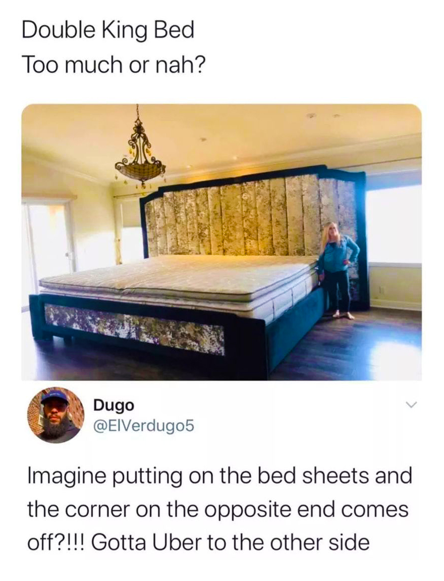 35 Epic Comments That Completely Overshadowed the Original Post 6 Double king bed - Epic Comments