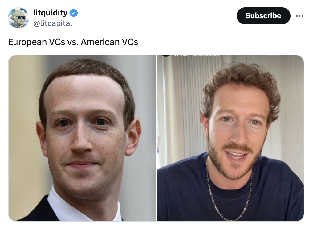 20 US vs Europe Tweets That Highlight the Funniest Differences 8 European VCs vs. American VCs - US vs Europe Tweets