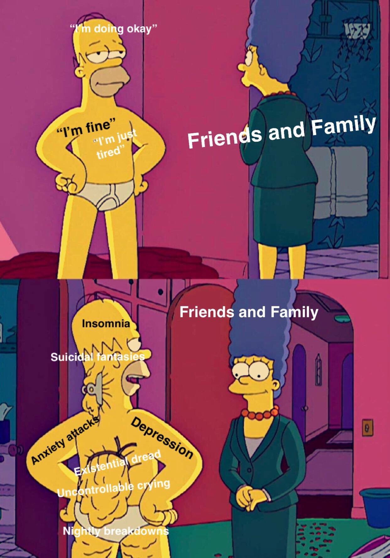 20 Relatable Mental Health Memes That Are All the Therapy You Need Today 4 Friends and family - Relatable Mental Health Memes