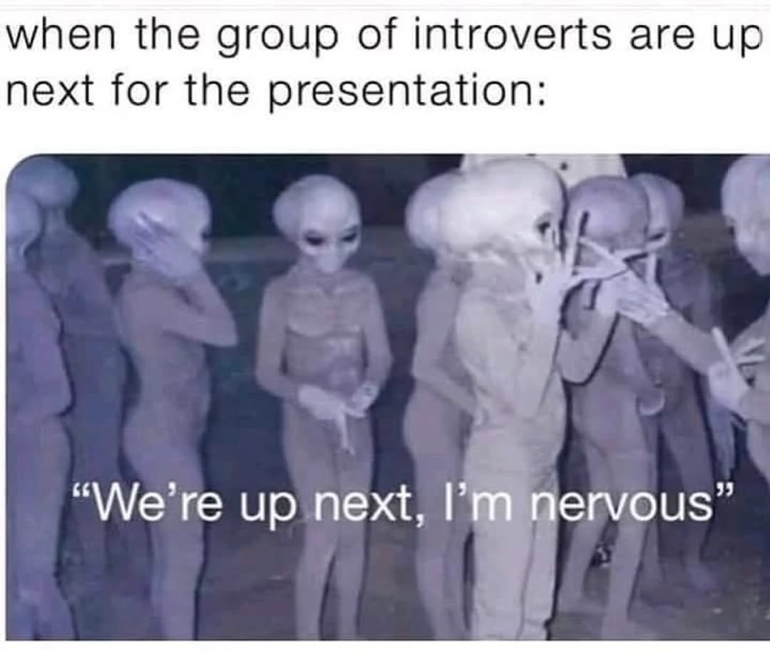 25 Shy Introvert Memes for When Your Social Battery Is at 1% 21 Group of introverts