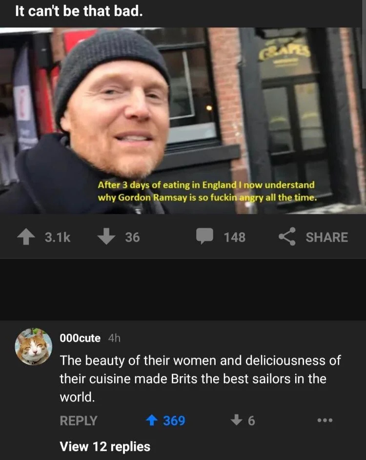 20 British Food Memes to Savor with a Side of Laughter 12 It cant be that bad - British Food Memes