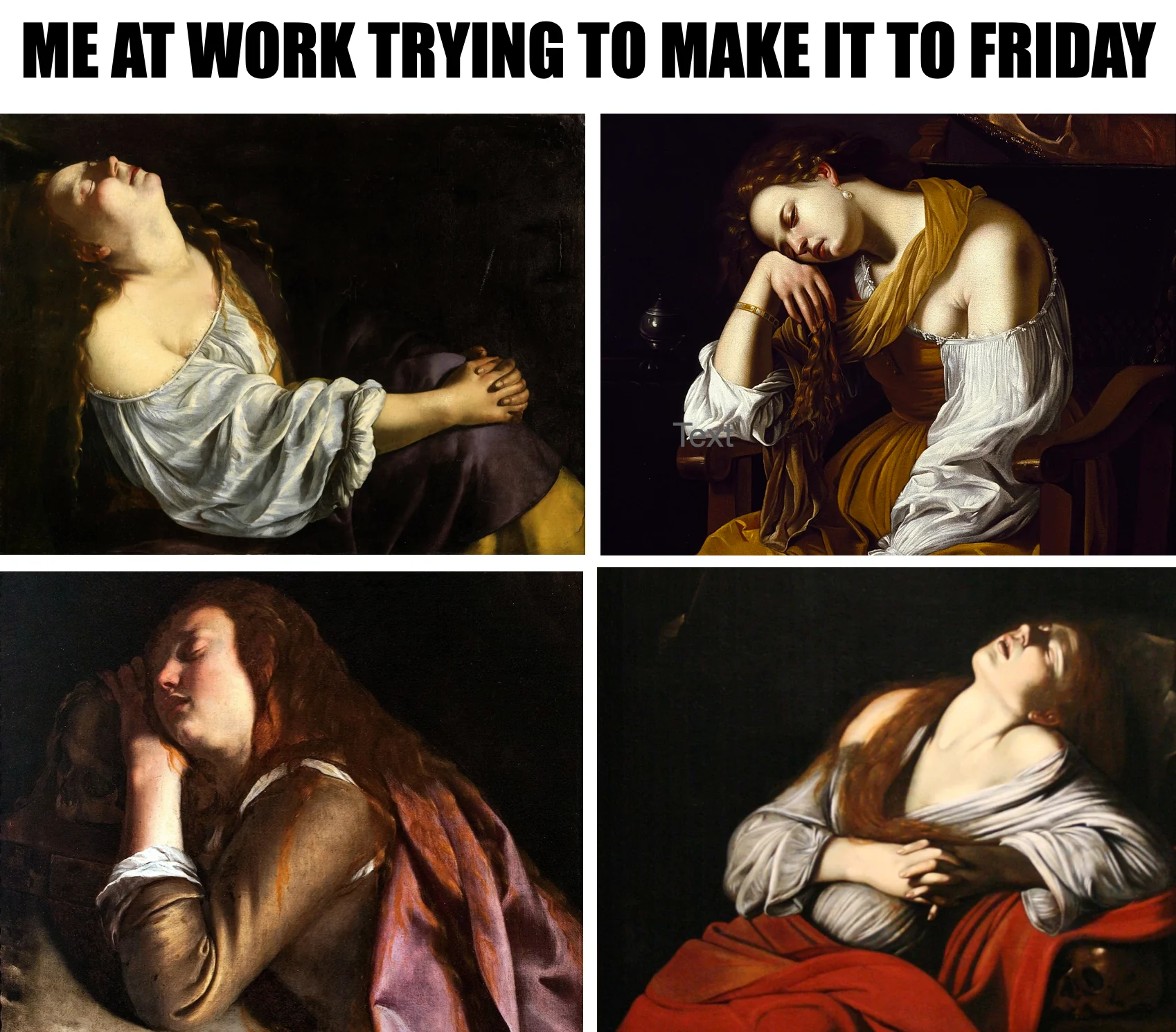 35 Painting Memes That Will Make You Brush Into Laughter 7 me at work trying to make it to friday - painting memes