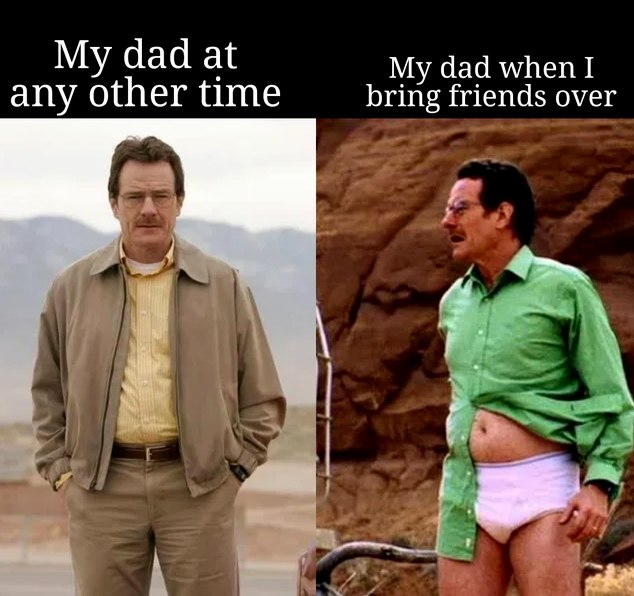 20 Lighthearted Memes That Won’t Leave You Short on Laughs 8 My dad at any other time - Lighthearted Memes