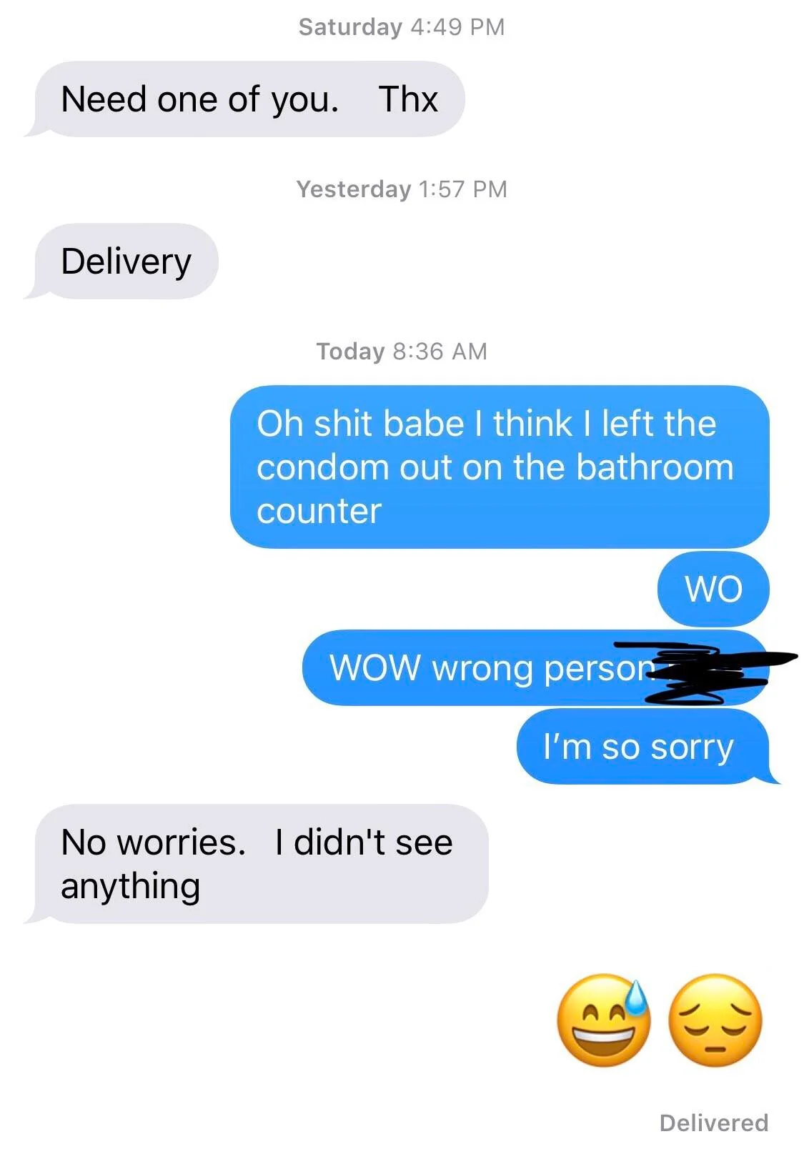 23 Funny Awkward Texts That Will Make You Cringe for Days 8 Need one of you - Funny Awkward