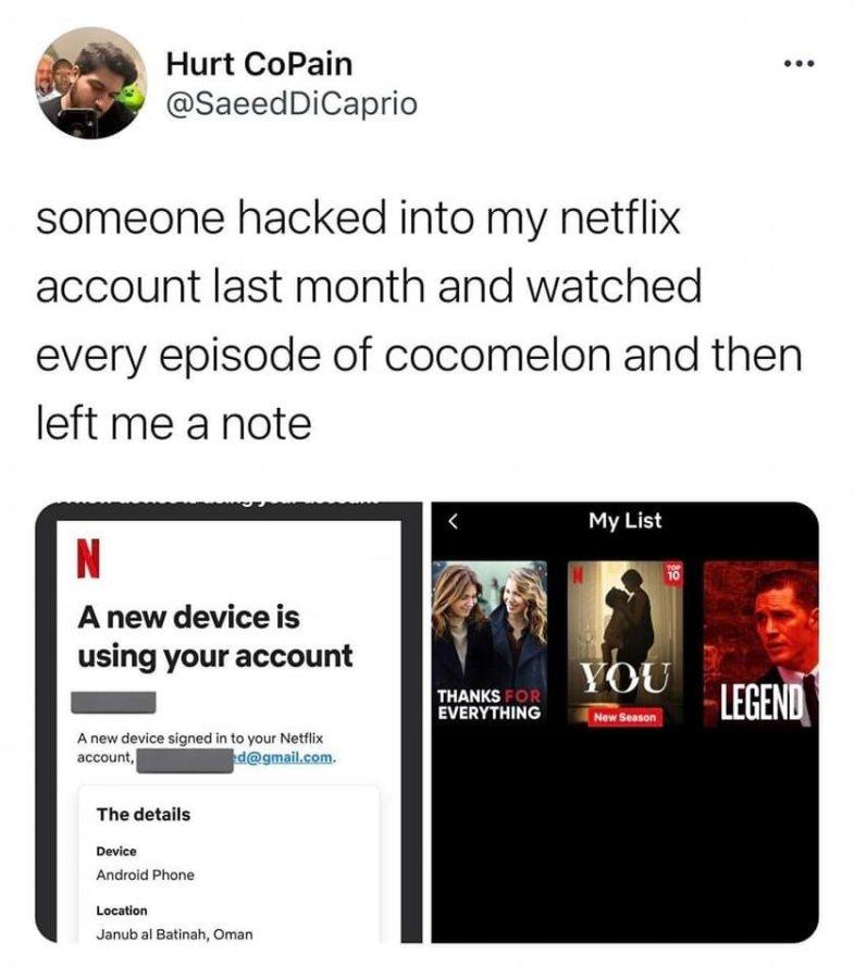 Someone hacked into my netflix