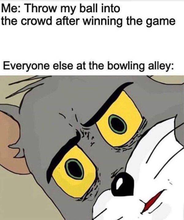 20 Bowling Memes That Will Knock You Down with Laughter 17 Throws my ball - Bowling Memes