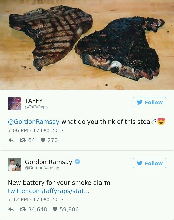35 Iconic Gordon Ramsay Comments That Destroyed Amateur Chefs 20 WHat do you think of this steak