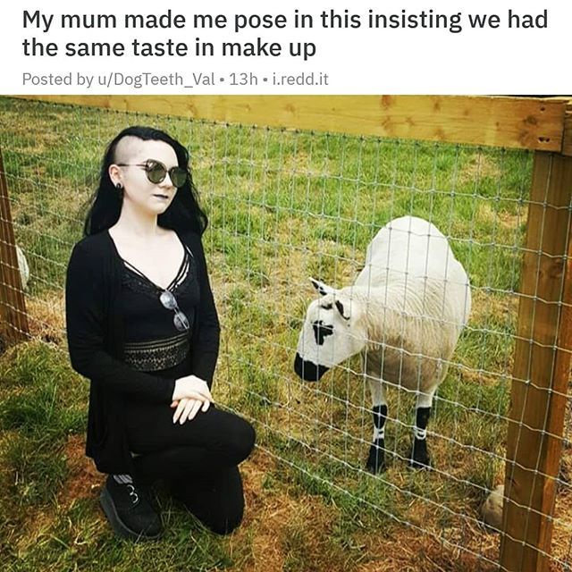 15 Funny Goth Memes for a Good Laugh at Midnight 12 mum made me pose - Funny Goth Memes