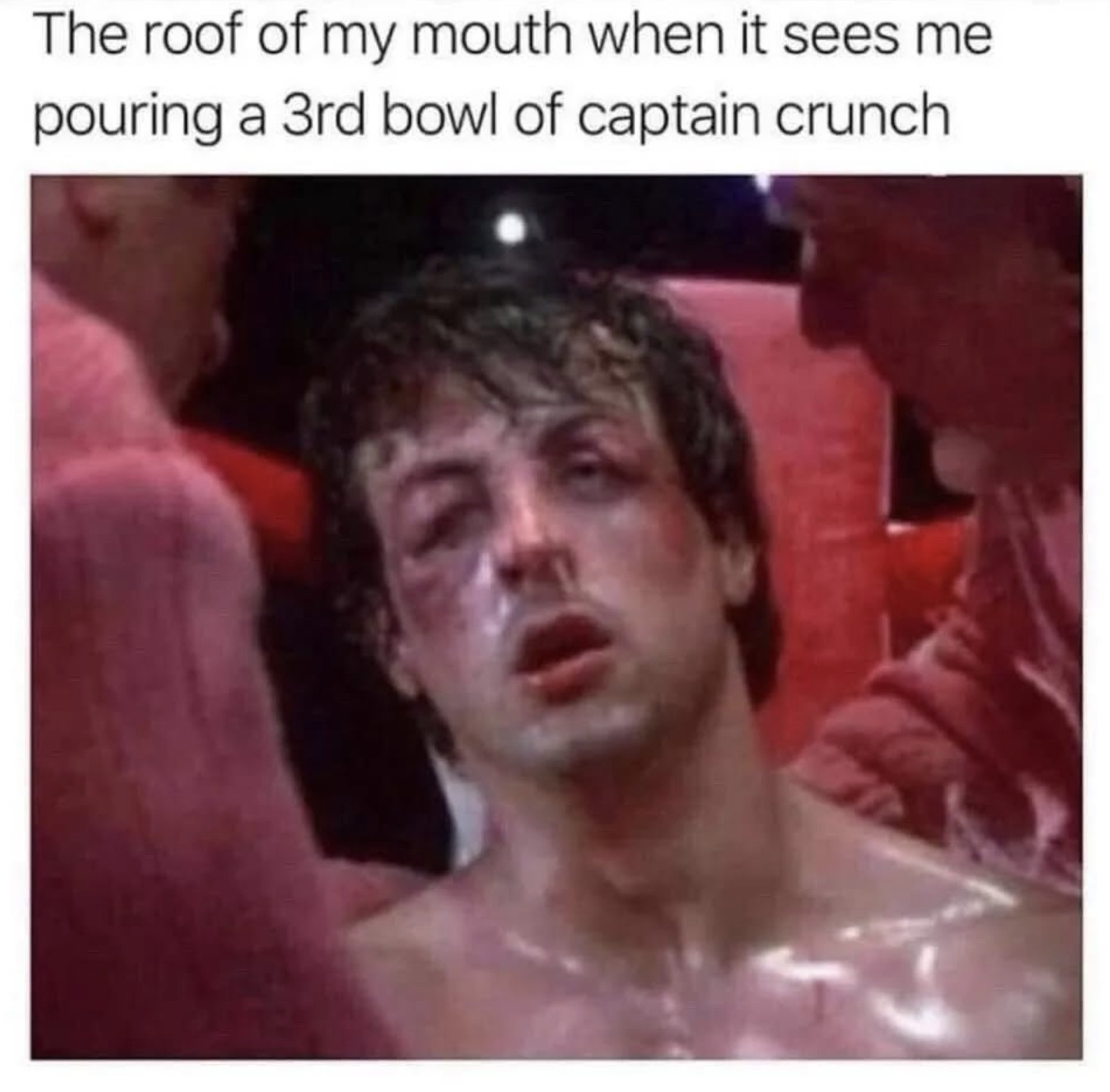 the roof of my mouth