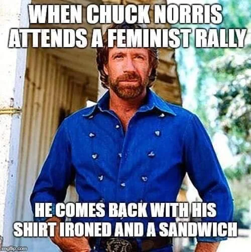 40 Chuck Norris Memes That Will Make You Chuckle 38 Feminist rally