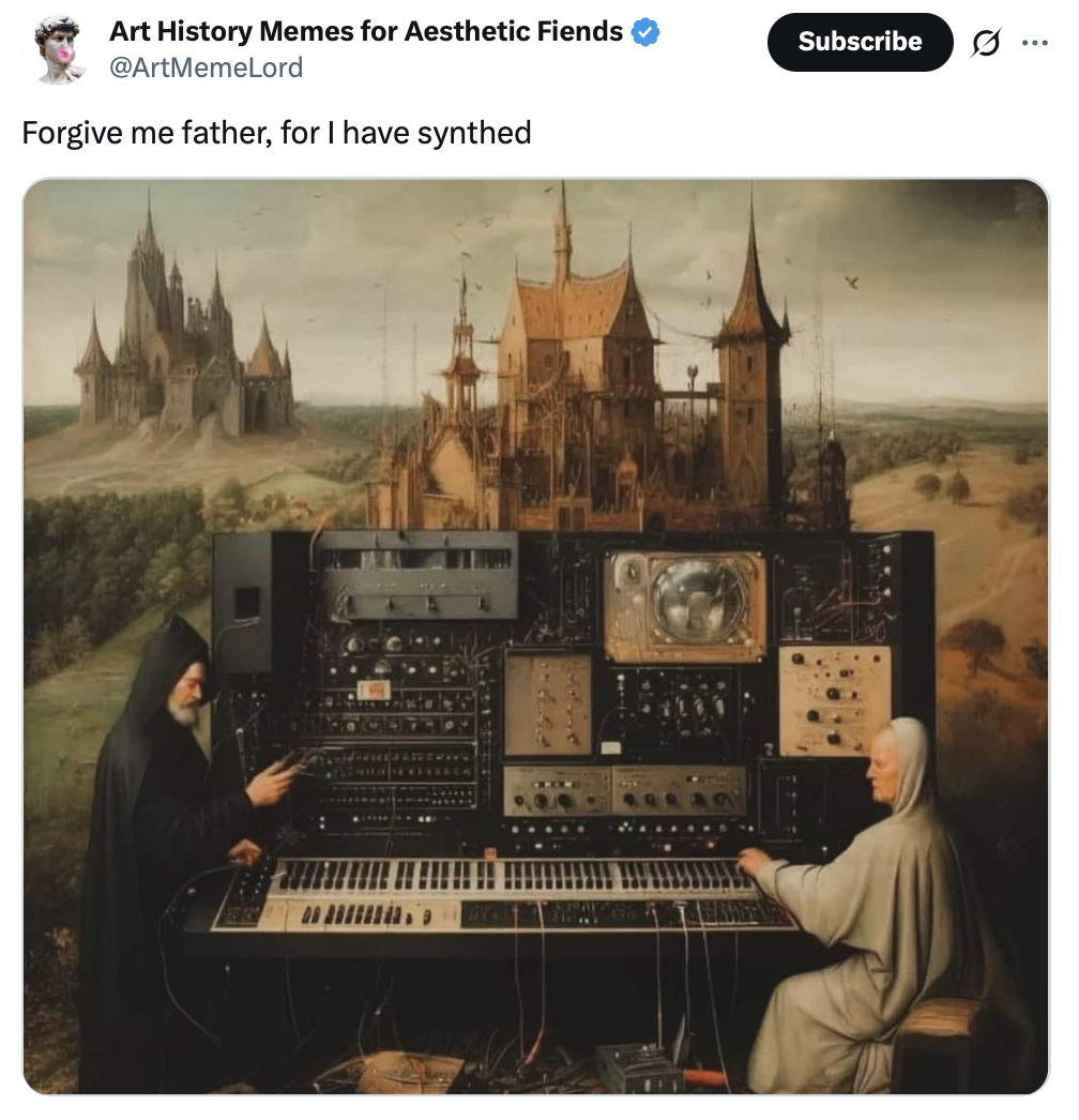 25 Art History Memes That Are Masterpieces of Humor 21 Forgive me father, for I have synthed