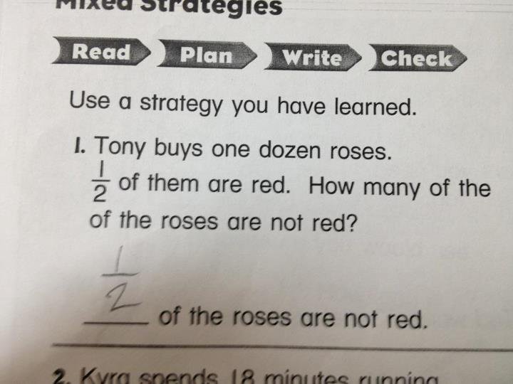 Grading 2nd grade math homework.  - Kids’ Homework