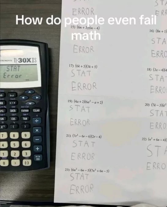 How do people even fail at math