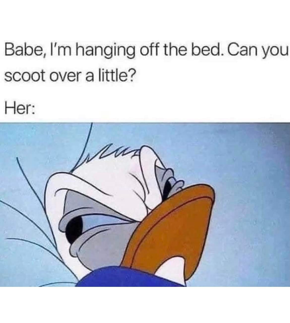 35 Married Memes That Reveal Hidden Secrets Of Married Life 8 Im hanging off the bed