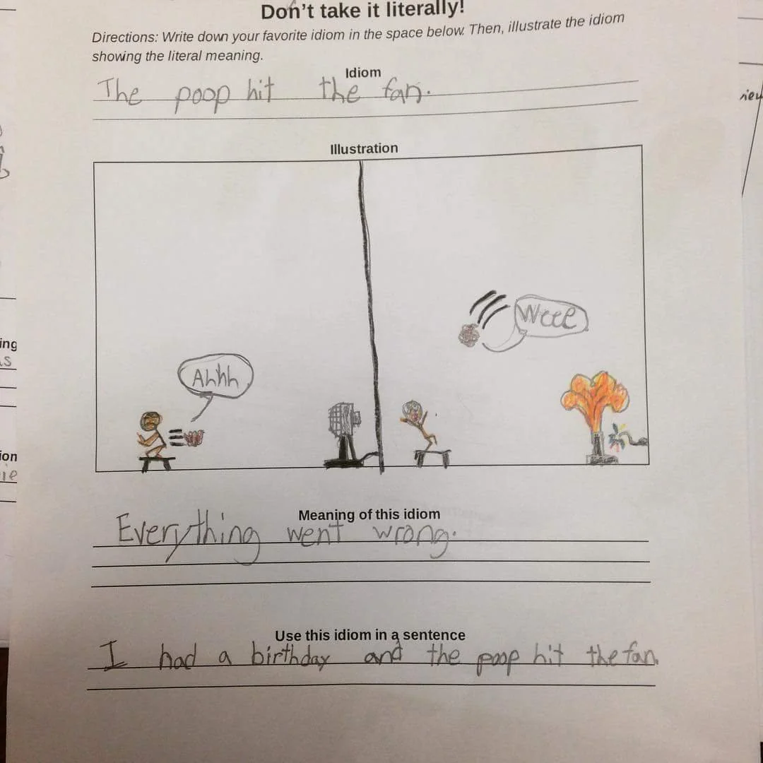 My friend teaches fifth grade, and she was given this by a student today. This kid is going places.  - Kids’ Homework