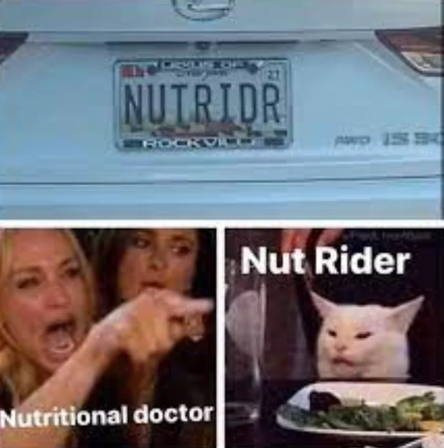 Nutritional doctor - woman yelling at cat memes
