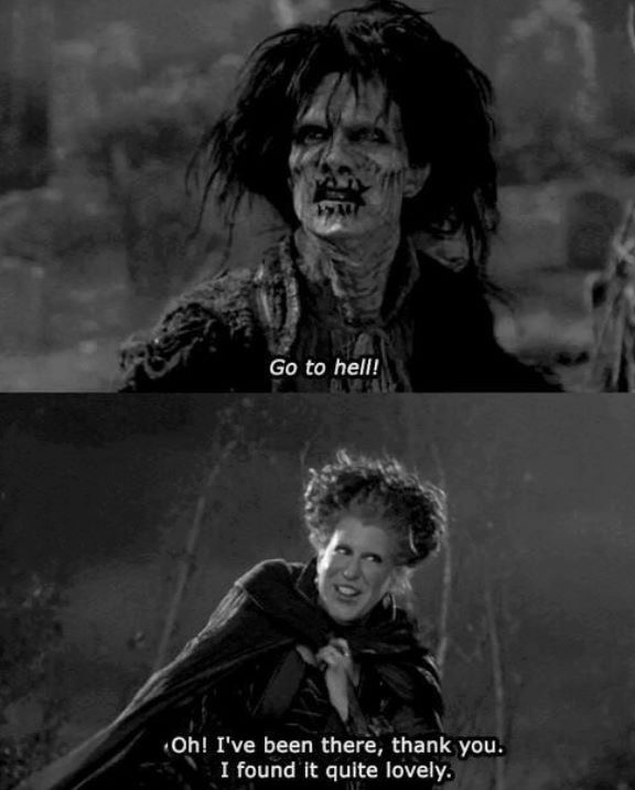 go to hell - Spooky Season Memes