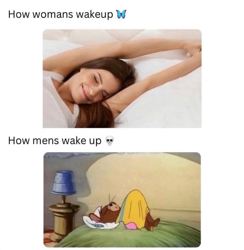 20 Memes That Will Make You Say, “I Wasn’t Ready for This!” 7 how men wake up