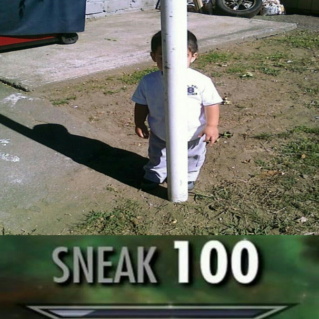 20 Sneak 100 Memes That Are Sneakily Hilarious 14 kid hiding behind pole.jpeg - Sneak 100 Memes