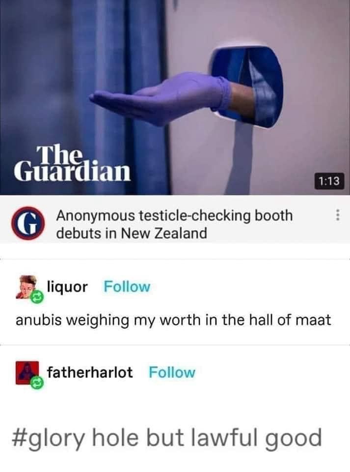 20 Memes That Will Make You Say, “I Wasn’t Ready for This!” 15 testicle checking booth